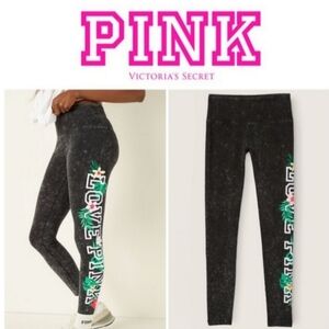NWT! Victoria's Secret PINK Tropical Floral Leggings